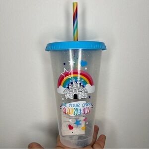 Disneyland Pride Rainbow Tumbler “Be your own Rainbow” Cup, NWT